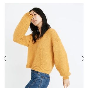 Madewell XS / S Balloon-Sleeve Pullover Sweater